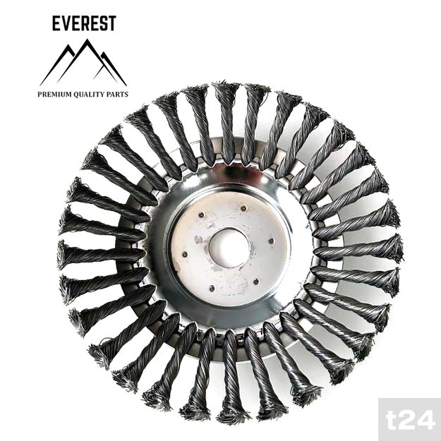 Plieninis šepetys kraštams, 20 cm EVEREST  