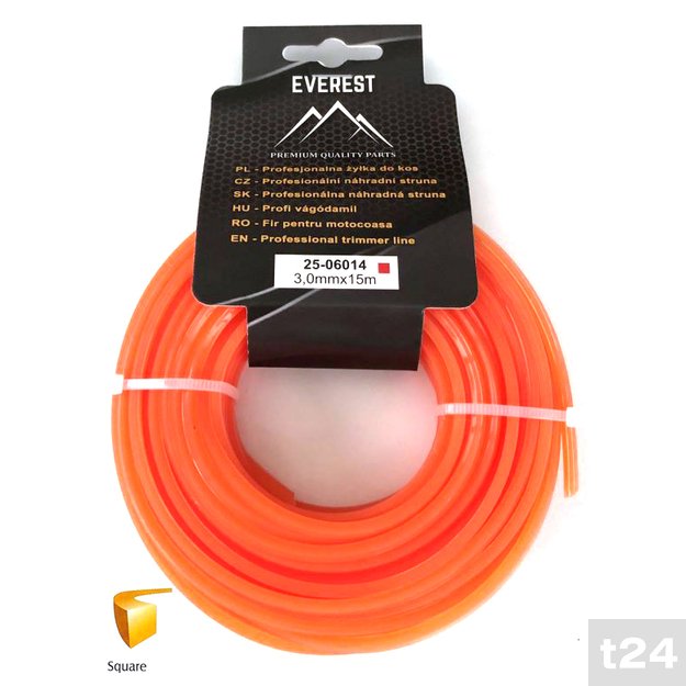 Pjovimo gija - kvadratinė 3.0mm 15M EVEREST