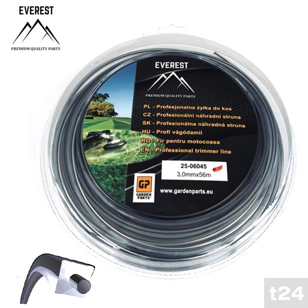 Pjovimo gija – DUAL POWER LINE 3.0 mm x 56 m, EVEREST  