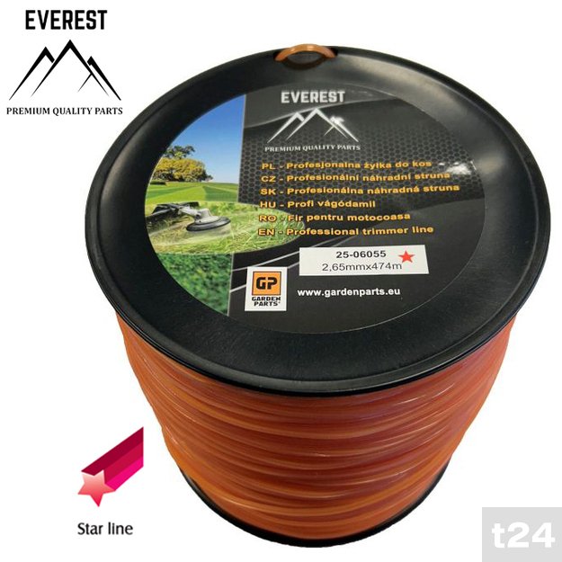 Pjovimo gija – žvaigždutė 2.65 mm x 474 m  