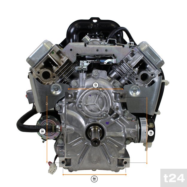 Benzininis variklis BRIGGS & STRATTON Bicylinder Twin OHV 724cc (24 AG; 25.4 mm) 1