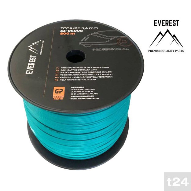 ROBOTINĖMS vejapjovėms TCCA/PE 3,4 mm 800 m EVEREST SUstiprintos grandinės vadovas