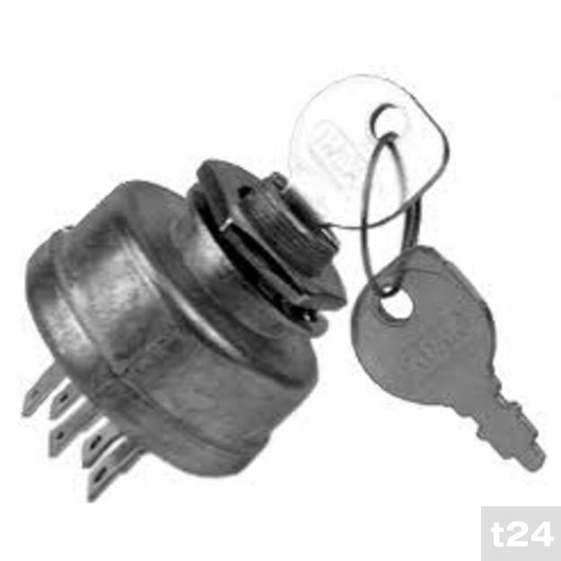 Universali uždegimo spynelė, 4 padėčių, 7 kontaktų