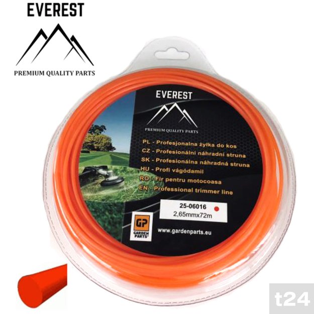 Pjovimo gija – apvali 2.65 mm x 72 m, EVEREST  