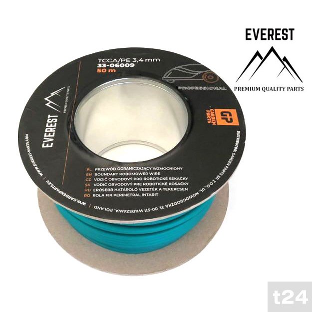 Pagrindinis ribinis laidas robotinėms vejapjovėms TCCA/PE 3,4 mm 50 m Everest