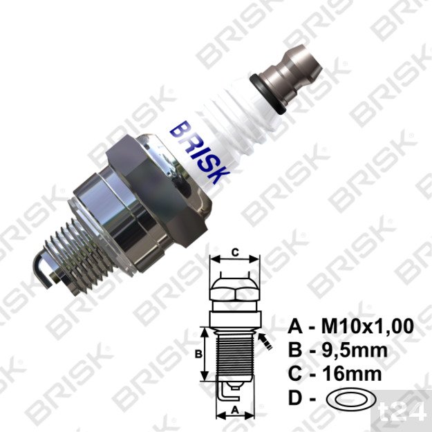 Uždegimo žvakė Brisk SR14C Husqvarna / Makita