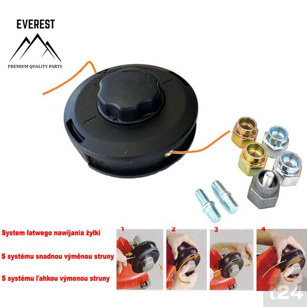 Pusiau automatinė pjovimo galvutė 130 mm PRO, 10x1.25Z EVEREST  