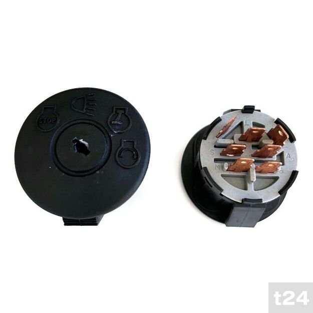 Universalus uždegimo jungiklis 4 padėčių, 7 kontaktų, plastikinis