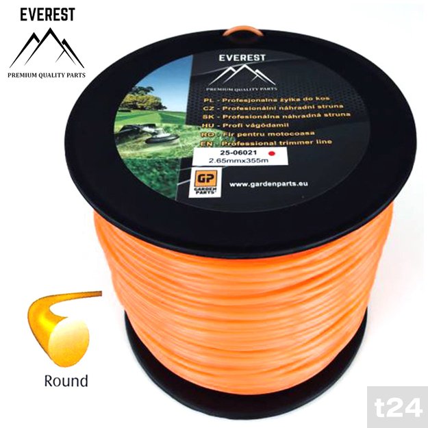 Pjovimo gija – apvali 2.65 mm x 355 m, EVEREST  