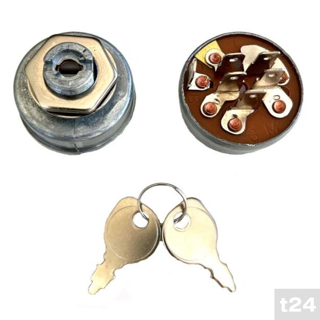 Briggs & Stratton universalus uždegimo jungiklis, 3 padėčių, 6 kontaktų