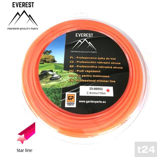 Pjovimo gija – žvaigždutė 2.4 mm x 116 m, EVEREST  