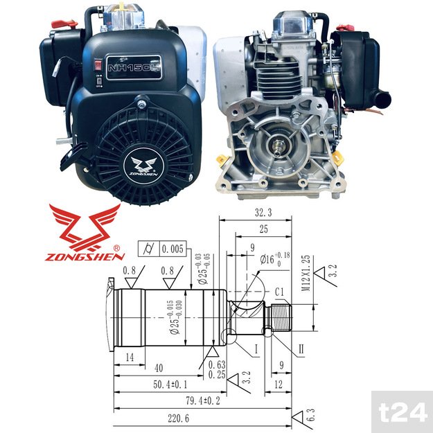 VARIKLIS ZONGSHEN NH150H 149cc 4.0 HRIADEĽ